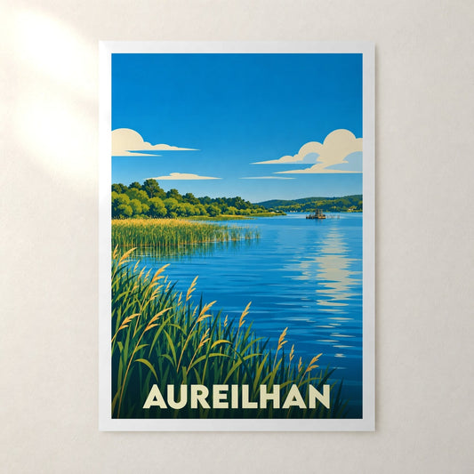 Affiche Aureilhan (Landes) – sans cadre, accrochée au mur