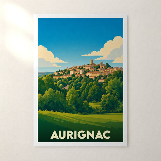 Affiche Aurignac – sans cadre, accrochée au mur