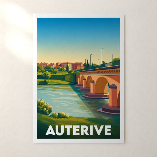Affiche Auterive – sans cadre, accrochée au mur