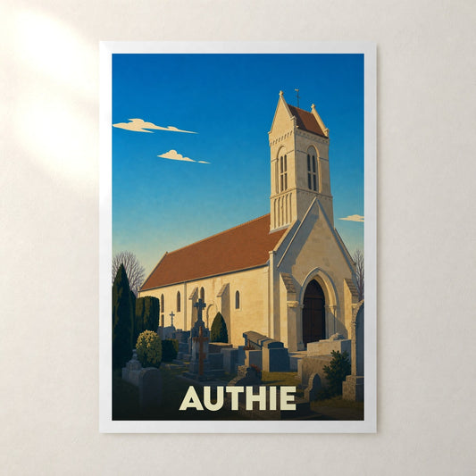 Affiche Authie – sans cadre, accrochée au mur