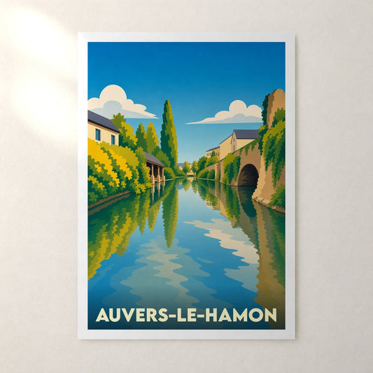 Affiche Auvers-le-Hamon – sans cadre, accrochée au mur