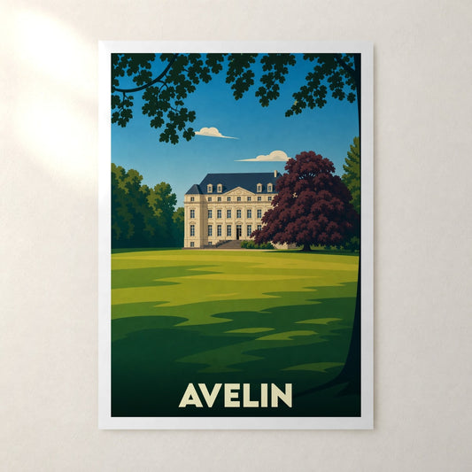 Affiche Avelin – sans cadre, accrochée au mur