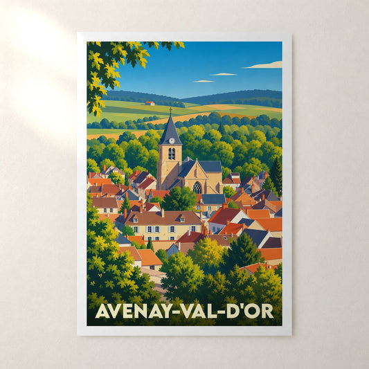 Affiche Avenay-Val-d'Or – sans cadre, accrochée au mur