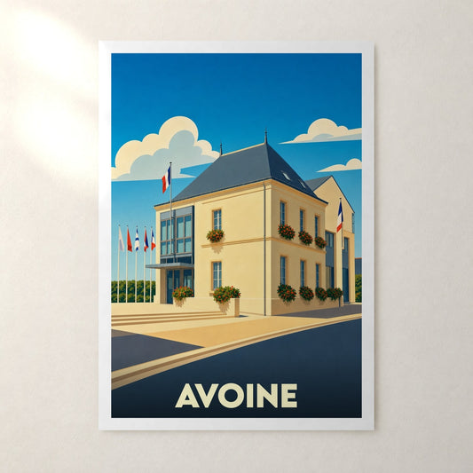 Affiche Avoine – sans cadre, accrochée au mur