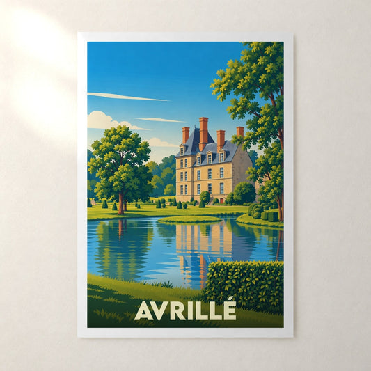 Affiche Avrillé (Vendée) – sans cadre, accrochée au mur