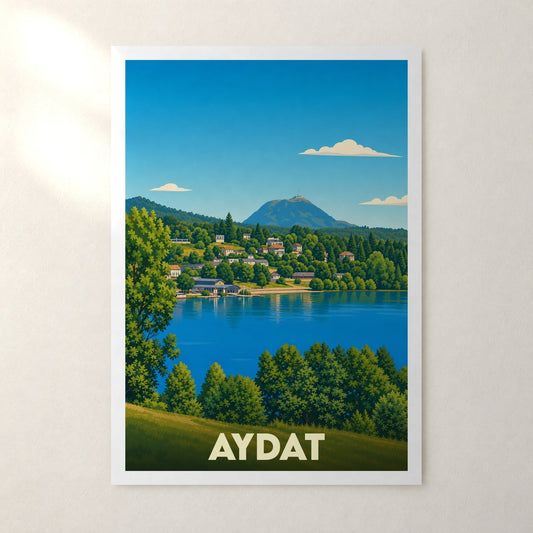 Affiche Aydat – sans cadre, accrochée au mur