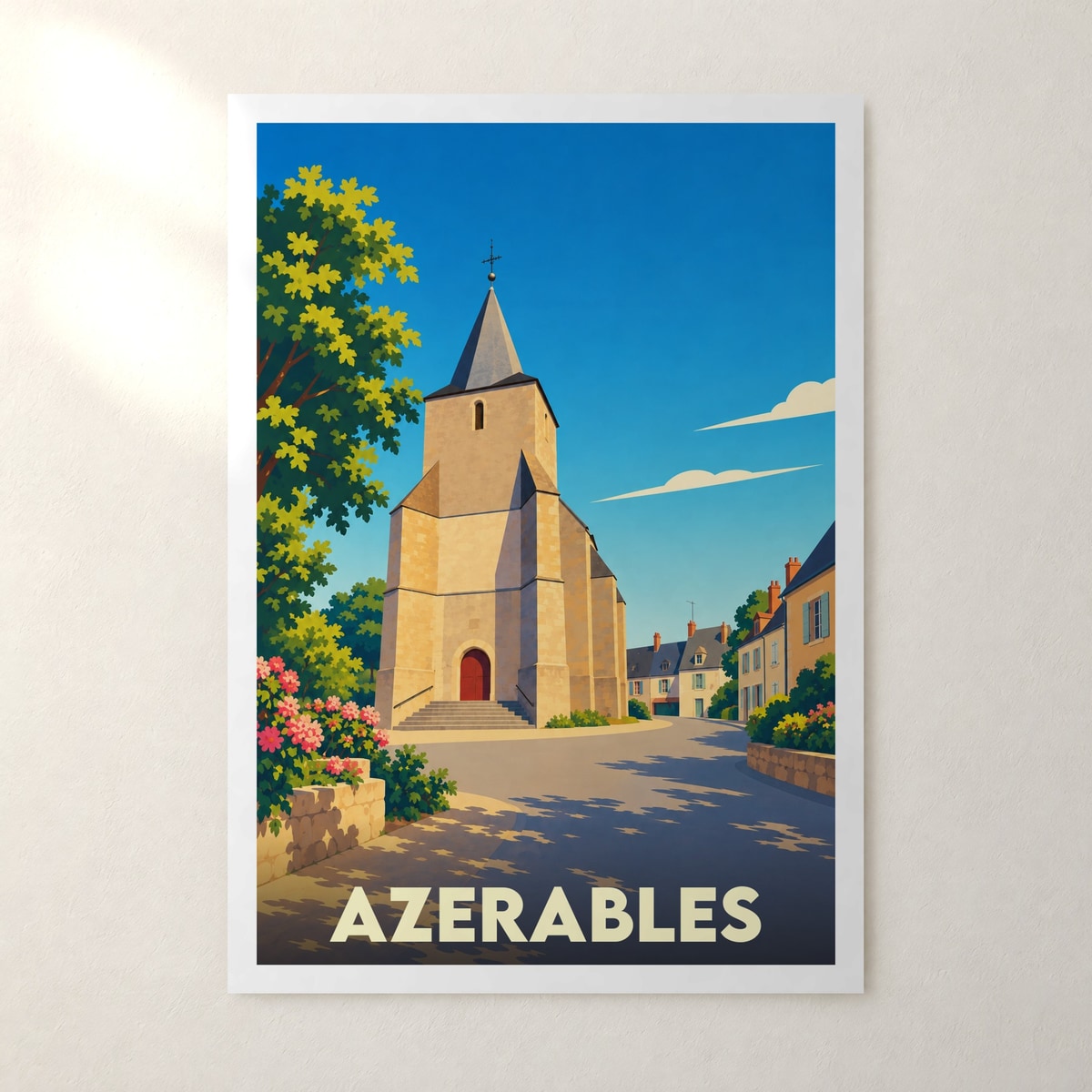 Affiche Azerables – sans cadre, accrochée au mur
