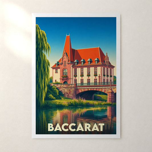 Affiche Baccarat – sans cadre, accrochée au mur