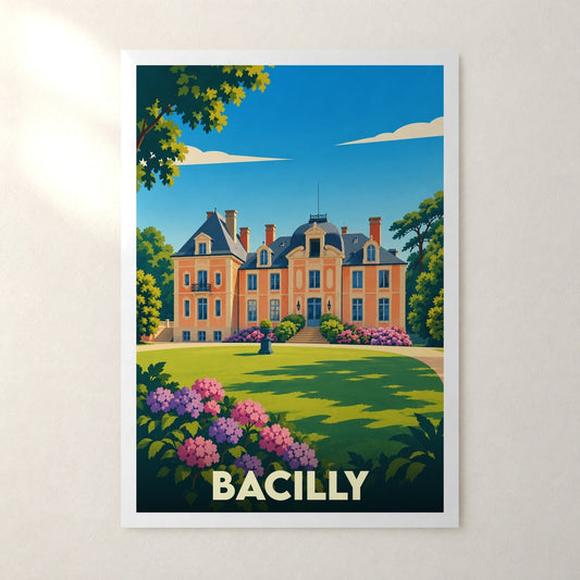 Affiche Bacilly – sans cadre, accrochée au mur