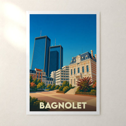 Affiche Bagnolet – sans cadre, accrochée au mur