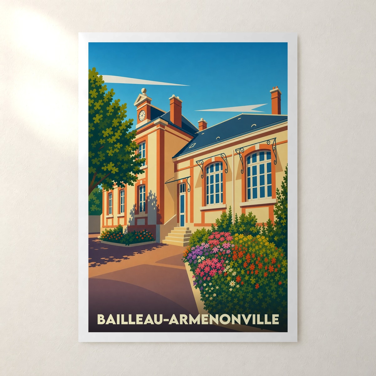 Affiche Bailleau-Armenonville – sans cadre, accrochée au mur