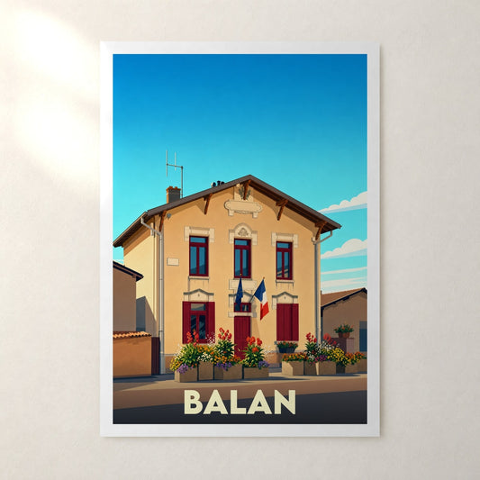 Affiche Balan – sans cadre, accrochée au mur
