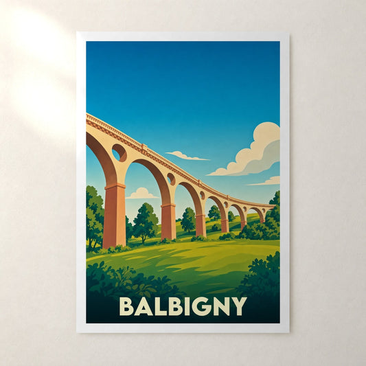 Affiche Balbigny – sans cadre, accrochée au mur