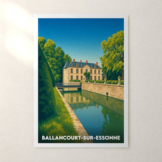Affiche Ballancourt-sur-Essonne – sans cadre, accrochée au mur
