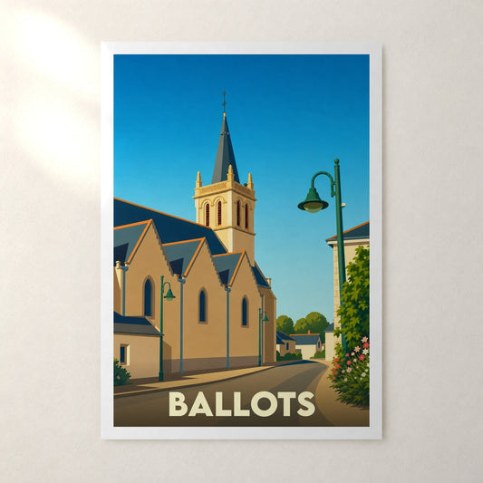 Affiche Ballots – sans cadre, accrochée au mur