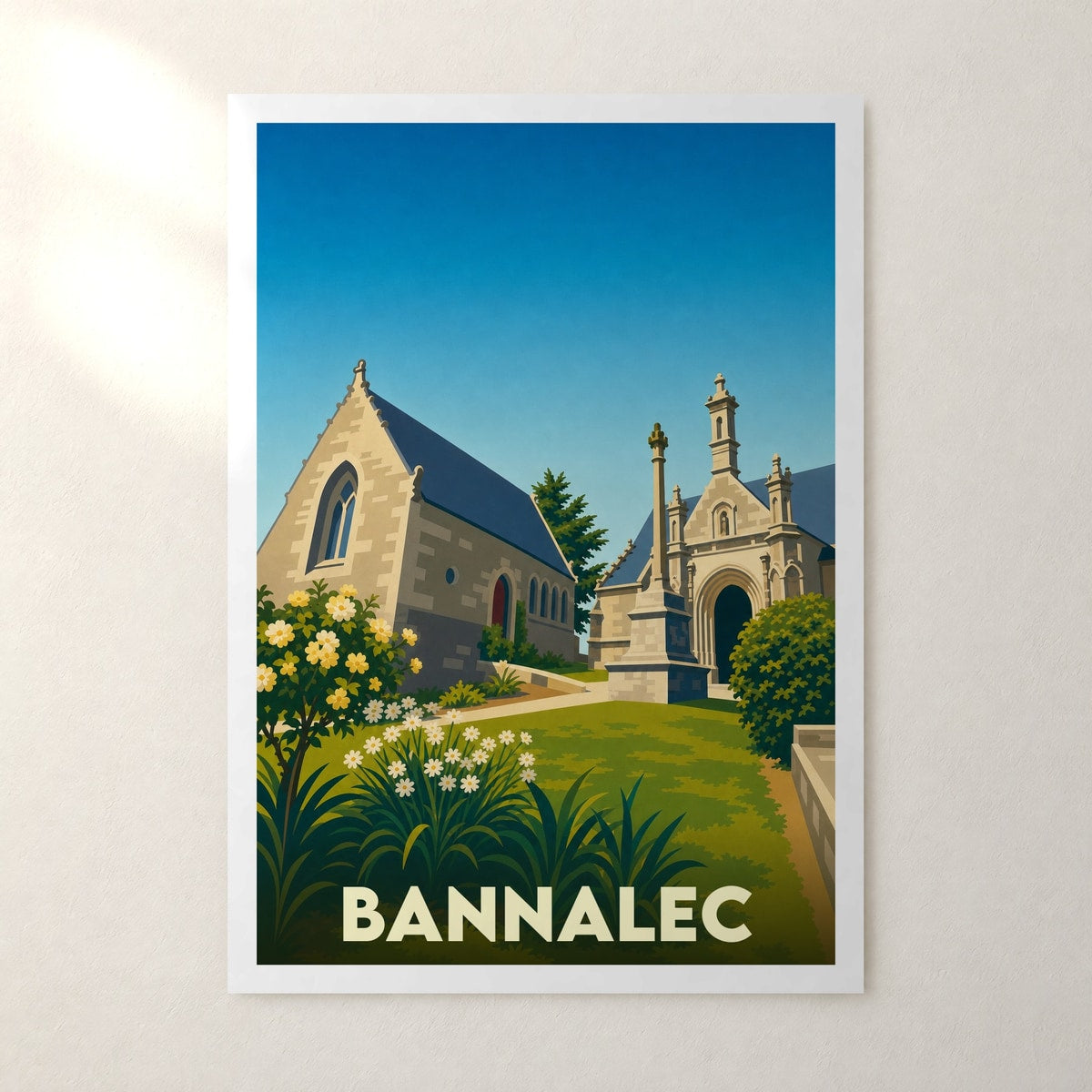 Affiche Bannalec – sans cadre, accrochée au mur