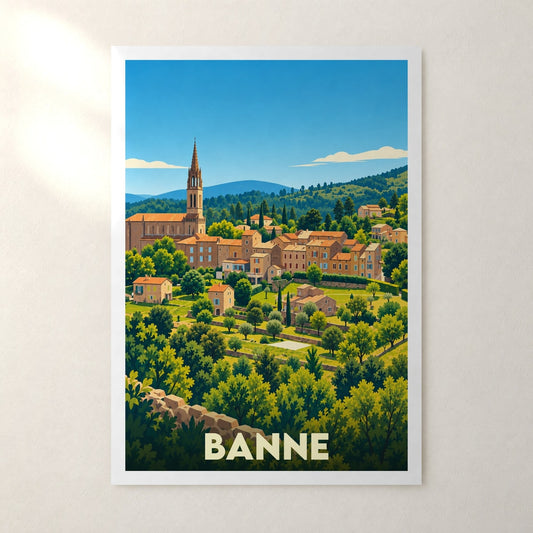 Affiche Banne – sans cadre, accrochée au mur