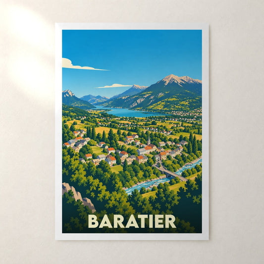 Affiche Baratier – sans cadre, accrochée au mur