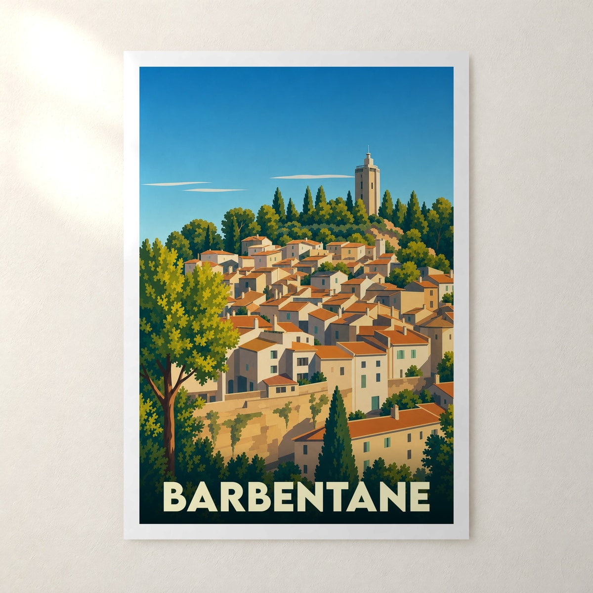 Affiche Barbentane – sans cadre, accrochée au mur