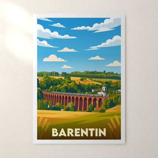 Affiche Barentin – sans cadre, accrochée au mur