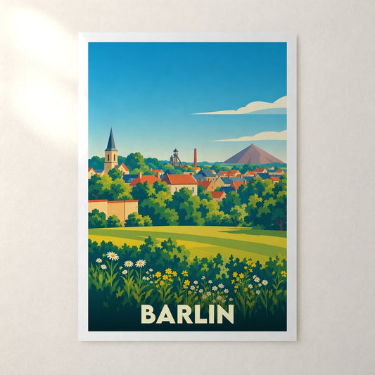 Affiche Barlin – sans cadre, accrochée au mur