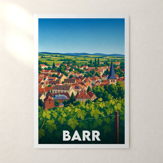 Affiche Barr – sans cadre, accrochée au mur