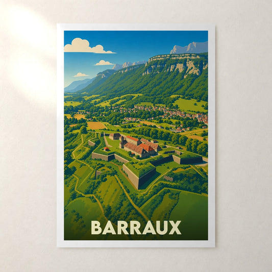 Affiche Barraux – sans cadre, accrochée au mur