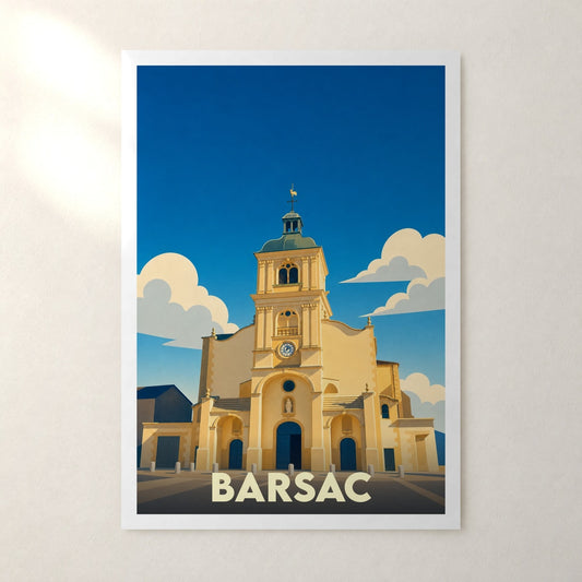 Affiche Barsac – sans cadre, accrochée au mur