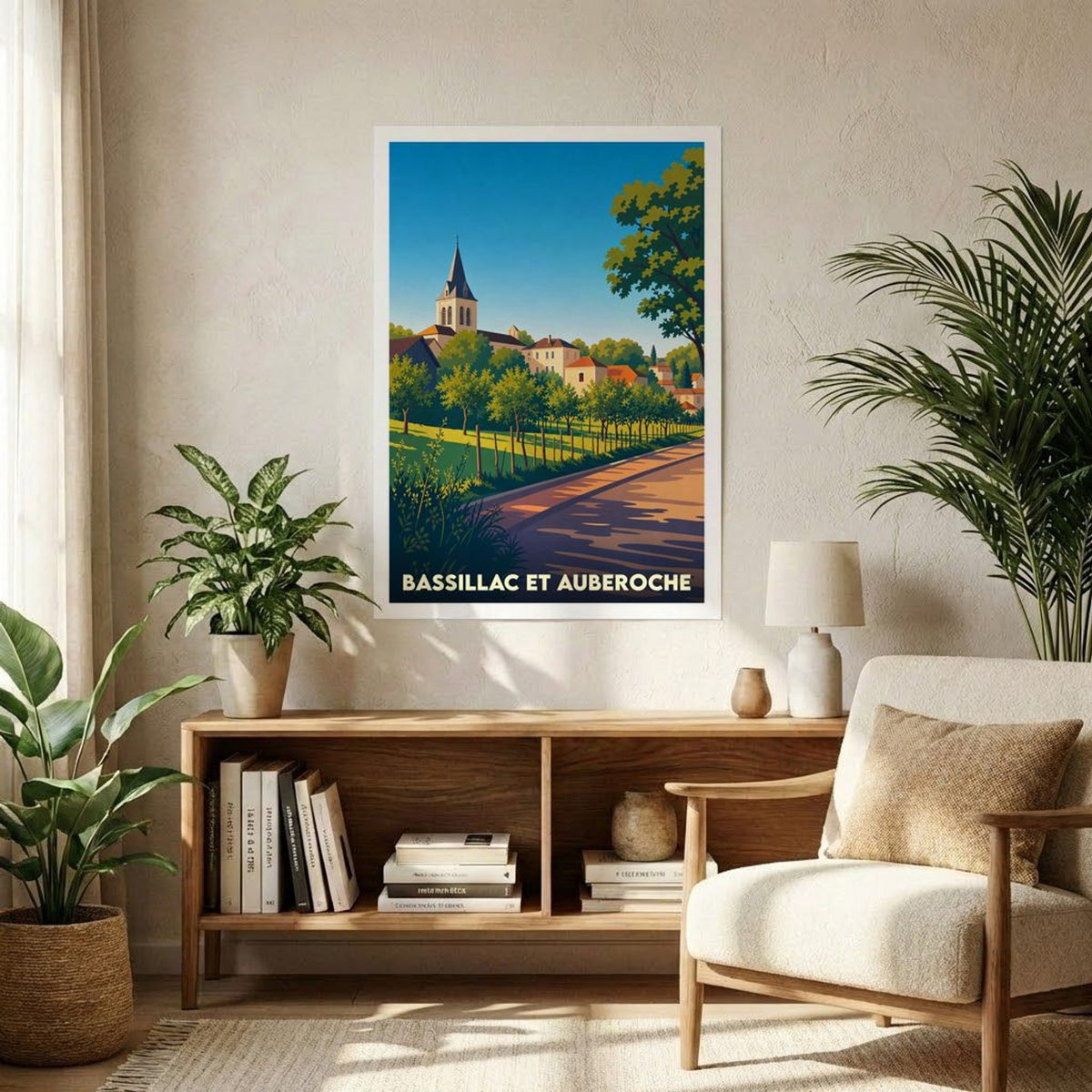 Affiche A1 (59,4 x 84,1 cm) Sans cadre souvenir de Bassillac et Auberoche