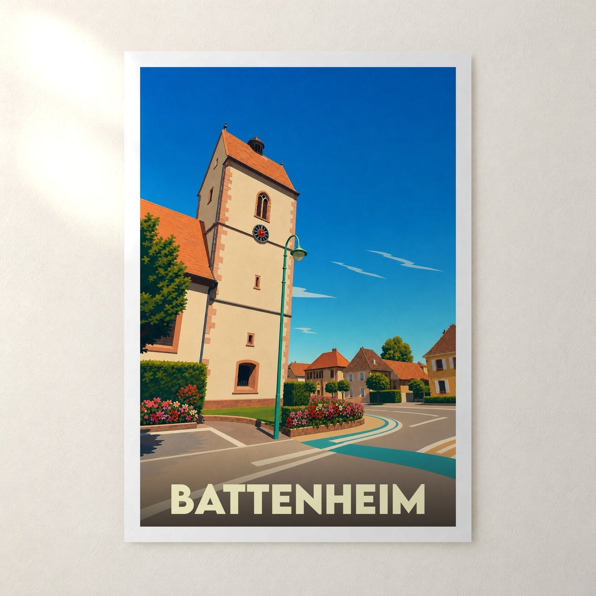 Affiche Battenheim – sans cadre, accrochée au mur