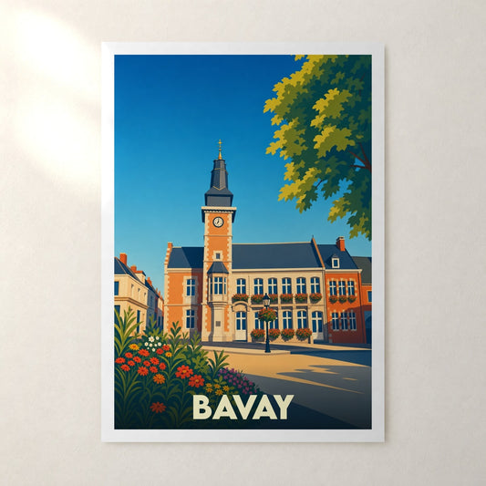 Affiche Bavay – sans cadre, accrochée au mur