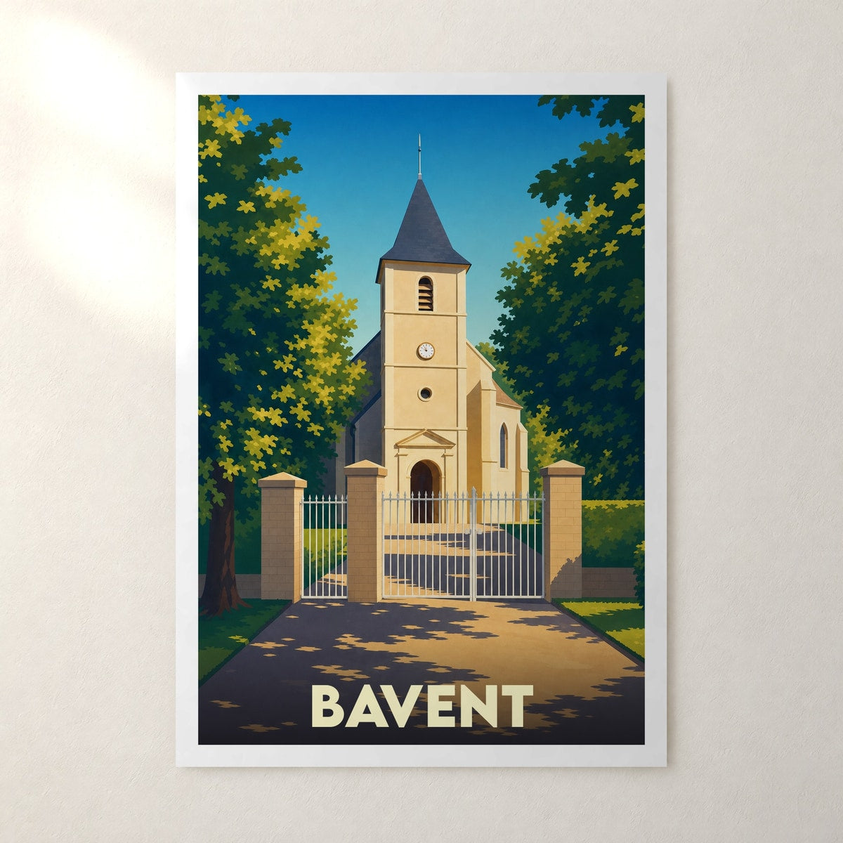 Affiche Bavent – sans cadre, accrochée au mur
