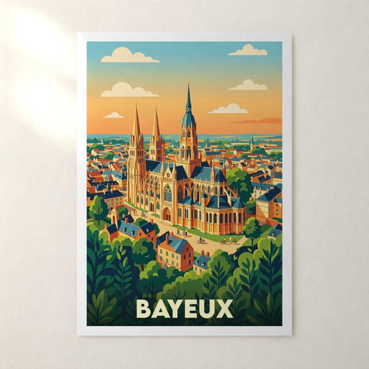Affiche Bayeux – sans cadre, accrochée au mur