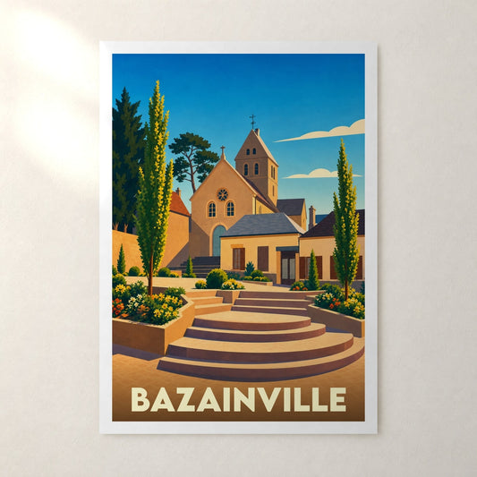 Affiche Bazainville – sans cadre, accrochée au mur
