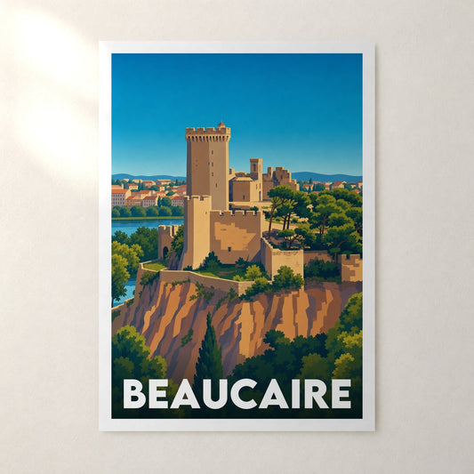Affiche Beaucaire – sans cadre, accrochée au mur