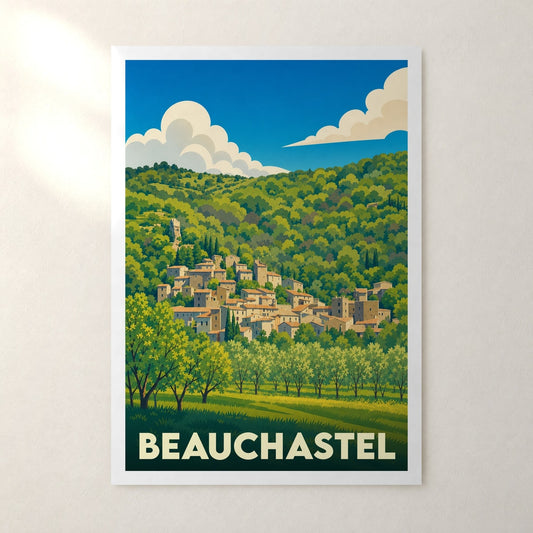 Affiche Beauchastel – sans cadre, accrochée au mur