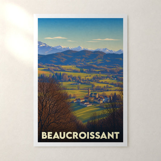 Affiche Beaucroissant – sans cadre, accrochée au mur