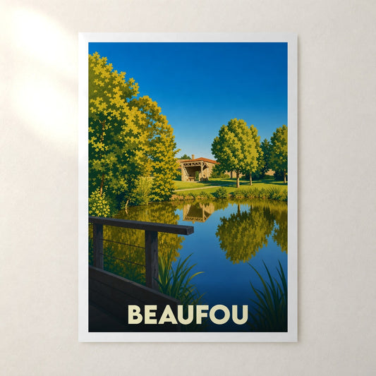 Affiche Beaufou – sans cadre, accrochée au mur