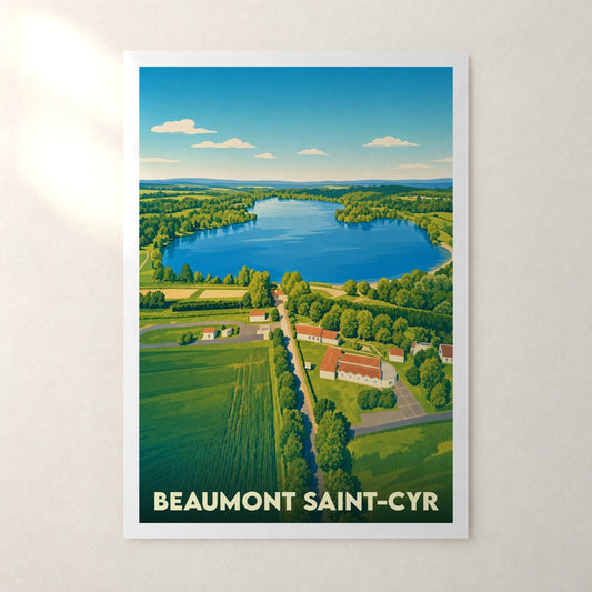 Affiche Beaumont Saint-Cyr – sans cadre, accrochée au mur