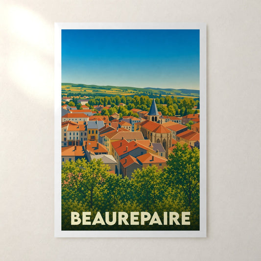 Affiche Beaurepaire – sans cadre, accrochée au mur