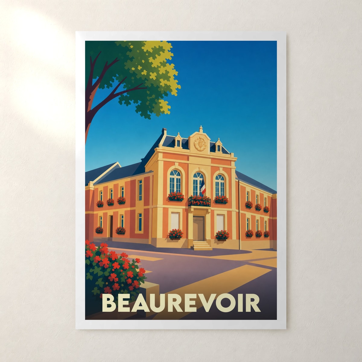 Affiche Beaurevoir – sans cadre, accrochée au mur