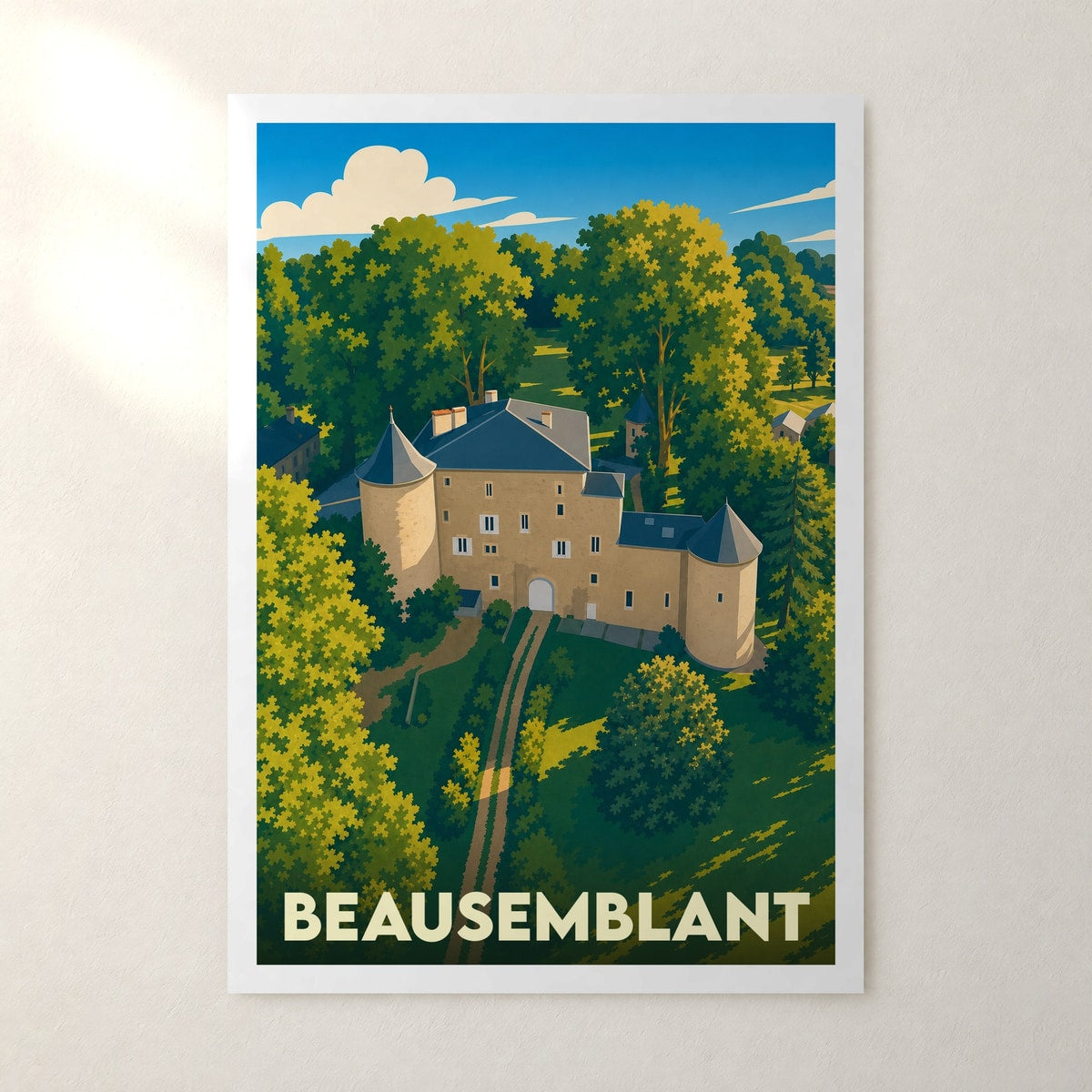 Affiche Beausemblant – sans cadre, accrochée au mur