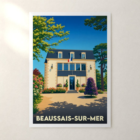 Affiche Beaussais-sur-Mer – sans cadre, accrochée au mur