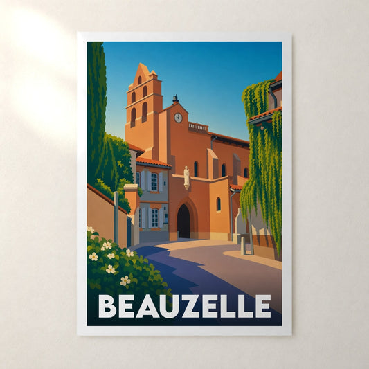 Affiche Beauzelle – sans cadre, accrochée au mur