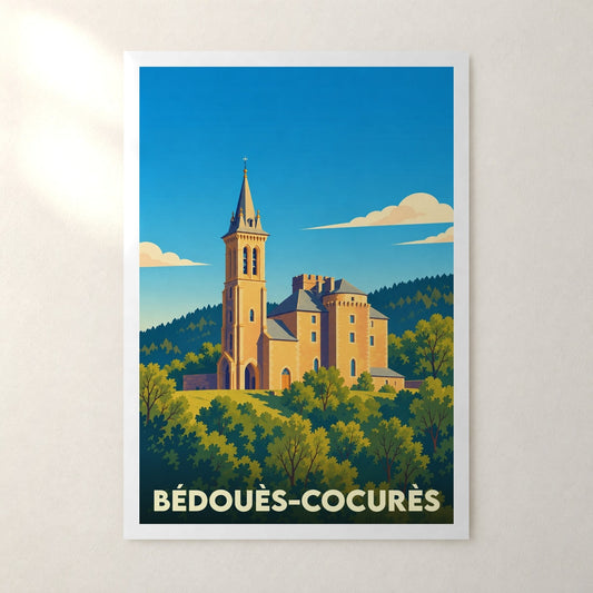 Affiche Bédouès-Cocurès – sans cadre, accrochée au mur