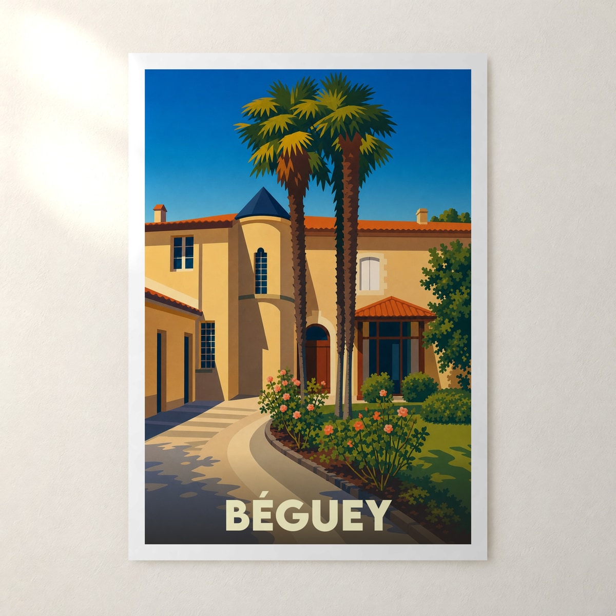 Affiche Béguey – sans cadre, accrochée au mur
