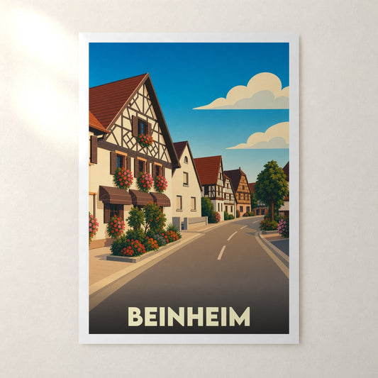 Affiche Beinheim – sans cadre, accrochée au mur