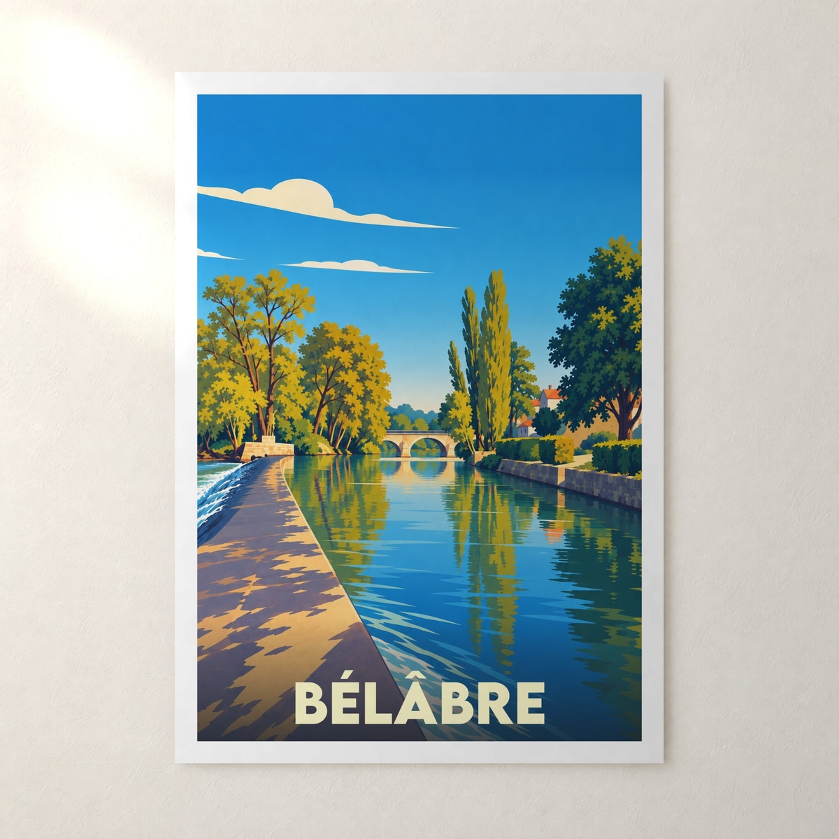 Affiche Bélâbre – sans cadre, accrochée au mur