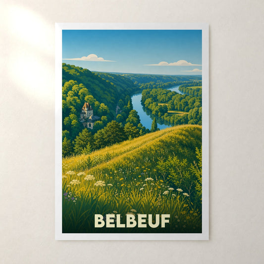 Affiche Belbeuf – sans cadre, accrochée au mur