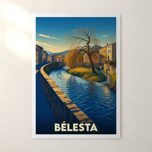 Affiche Bélesta – sans cadre, accrochée au mur